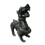 Chinese Oriental Green Bronze-ware Home Decor Pixiu Display cs5533S