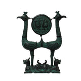 Chinese Oriental Green Bronze-ware Home Decor Display cs5538S