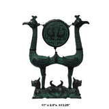 Chinese Oriental Green Bronze-ware Home Decor Display cs5538S