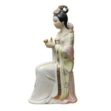 ceramic lady figure - oriental clay figure - porcelain lady figure