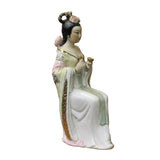 ceramic lady figure - oriental clay figure - porcelain lady figure