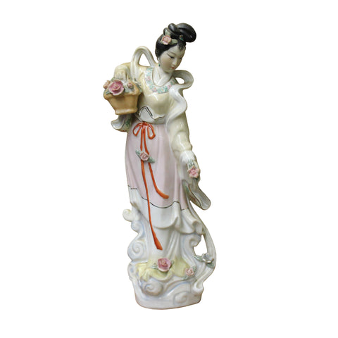 porcelain lady - oriental lady figure - chinese ancient lady figure