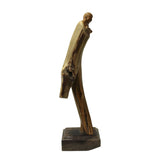 happy Buddha - laughing Buddha - Wood carved Buddha