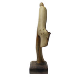 Chinese Cypress Wood Carved Irregular Shape Happy Buddha Statue cs5549S