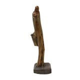 happy Buddha - laughing Buddha - Wood carved Buddha