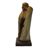 Chinese Cypress Wood Carved Irregular Shape Happy Buddha Statue cs5557S