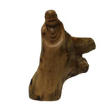 happy buddha - laughing buddha - wood carved Buddha