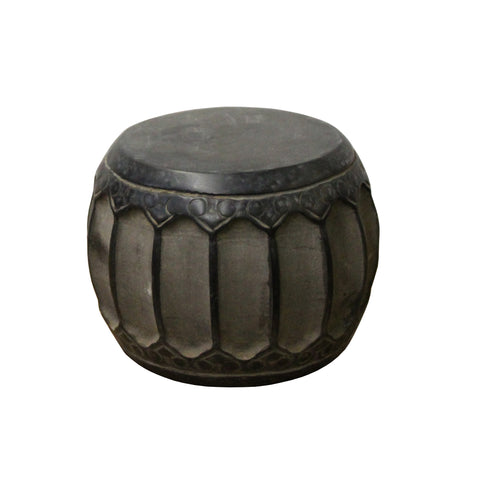 round stone base - garden statue - stone step stone