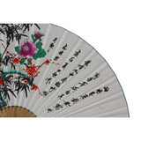 Chinese Handmade Fan Shape Flower Theme Paper Painting cs5633S