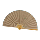 Chinese Handmade Fan Shape Flower Theme Paper Painting cs5633S