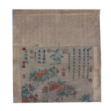 Chinese Flower Birds Color Ink Scroll Painting Museum Quality Wall Art cs5647S