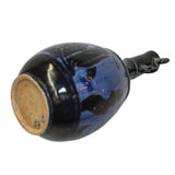 Chinese Ware Black Blue Glaze Ceramic Jar Vase Display Art cs5653S