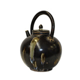 Chinese Ware Brown Black Glaze Ceramic Jar Vase Teapot Display Art cs5662S