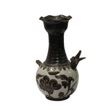 Chinese Ware Brown Black Glaze Ceramic Jar Vase Display Art cs5665S