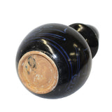 Chinese Ware Black Blue Glaze Ceramic Jar Vase Display Art cs5666S