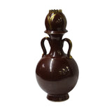Chinese Ware Blood Brown Glaze Ceramic Jar Vase Display Art cs5672S