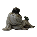 Chinese Oriental Ceramic Vintage Finish Ancient Old Man Toad Figure cs5675S