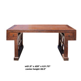 Raw Wood Plank Rectangular Contemporary Wood Base Desk Table cs5721S