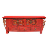 TV console - sideboard - red cabinet
