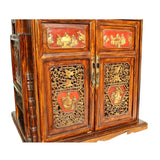 Vintage Chinese Fujian Golden Carving Wedding Trunk Cabinet cs5857S