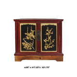 Chinese Vintage Fujian Golden Carving Low Table Cabinet cs5858S