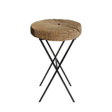 display stand - pedestal table- rustic stand