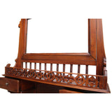Chinese Oriental Vintage Wash Basin Make Up Vanity Table Chest cs5867S