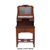 Chinese Oriental Vintage Wash Basin Make Up Vanity Table Chest cs5867S