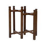 display stand - pedestal table- rustic stand