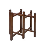 Chinese Double Square Rhombus Plant Vase Stand Pedestal Table cs6001S