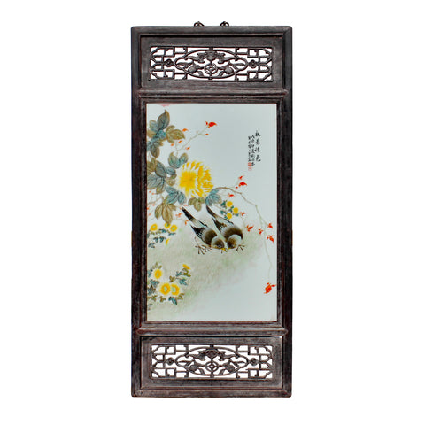 wall panel - wood panel - vintage plaque
