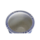 Chinese Blue White Oriental Flower People Scenery Porcelain Pot cs6029S