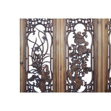 Chinese Set Vintage Distressed 4 Seasons Flower Wooden Wall Plaque Panels cs6042S