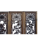 Chinese Set Vintage Distressed 4 Seasons Flower Wooden Wall Plaque Panels cs6042S