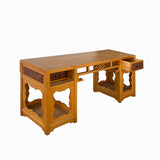 Chinese Brown Ru Yi Accent Low TV Console Cabinet Tea Table cs6046S