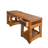 Chinese Brown Ru Yi Accent Low TV Console Cabinet Tea Table cs6046S