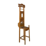 Chinese Oriental Wood Carving Cloth Rack Panel Wash Basin Stand cs6047S