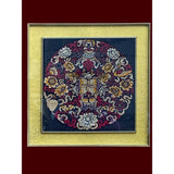 Oriental Chinese Embroidery Flower Framed Wall Decor cs6058S