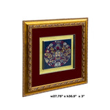 Oriental Chinese Embroidery Flower Framed Wall Decor cs6058S