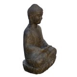 Chinese Oriental Stone Sitting Buddha Amitabha Shakyamuni Statue cs6071S