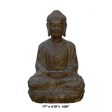 Chinese Oriental Stone Sitting Buddha Amitabha Shakyamuni Statue cs6071S