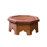 low table - natural wood table - low chest