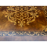 Vintage Estate Square Western Claw Legs Veneer Pattern Coffee Table cs6082S