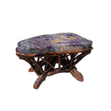 stone stool - crystal stone stand - side table