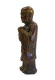 handcrafter monk statue