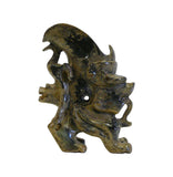 Oriental Stone Carved Dragon Cup Shape Figure 