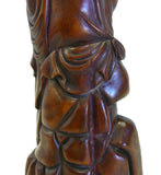 Chinese Boxwood Sitting Scholar Kwan Yin Statue cs695-2S