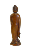 Chinese Boxwood Standing Scholar Kwan Yin Statue cs695-4S