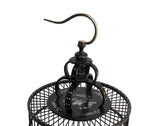 Chinese Tan Rosewood Mother of Pearl Inlay Round Collectable Birdcage cs754S