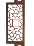 Chinese Two Brown Tone Lettuce Wall Panel Frame cs780S